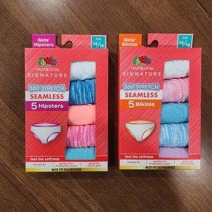 Fruit of the Loom Accessories Girl's Seamless Underwear Bikinis Hipsters 10 Pair